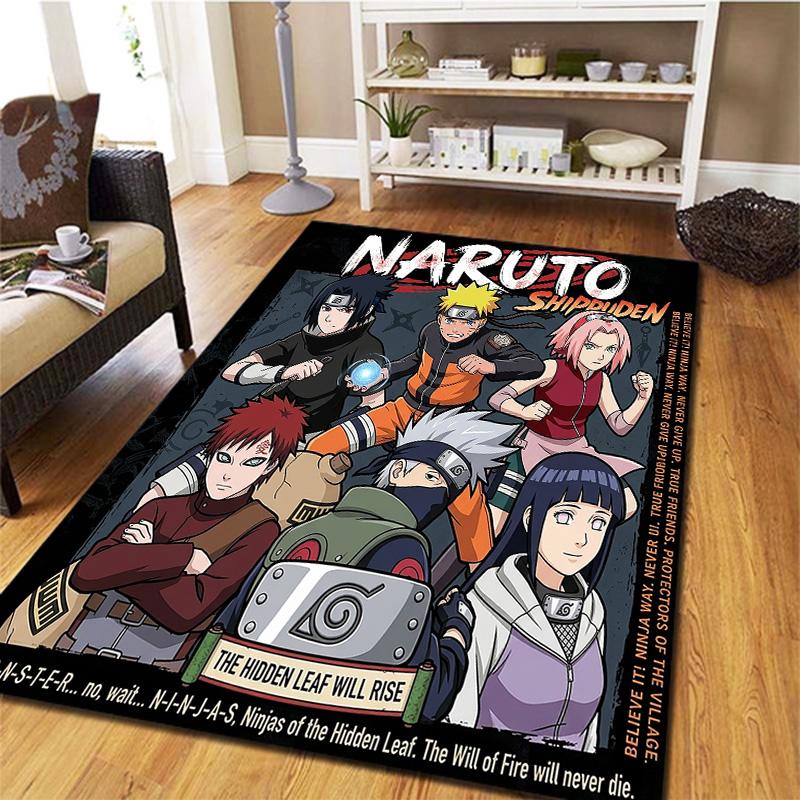 Naruto Generations Carpet Rug For Living Room Bedroom Home Sofa Decoration,kids Play Nonslip Floor Mat