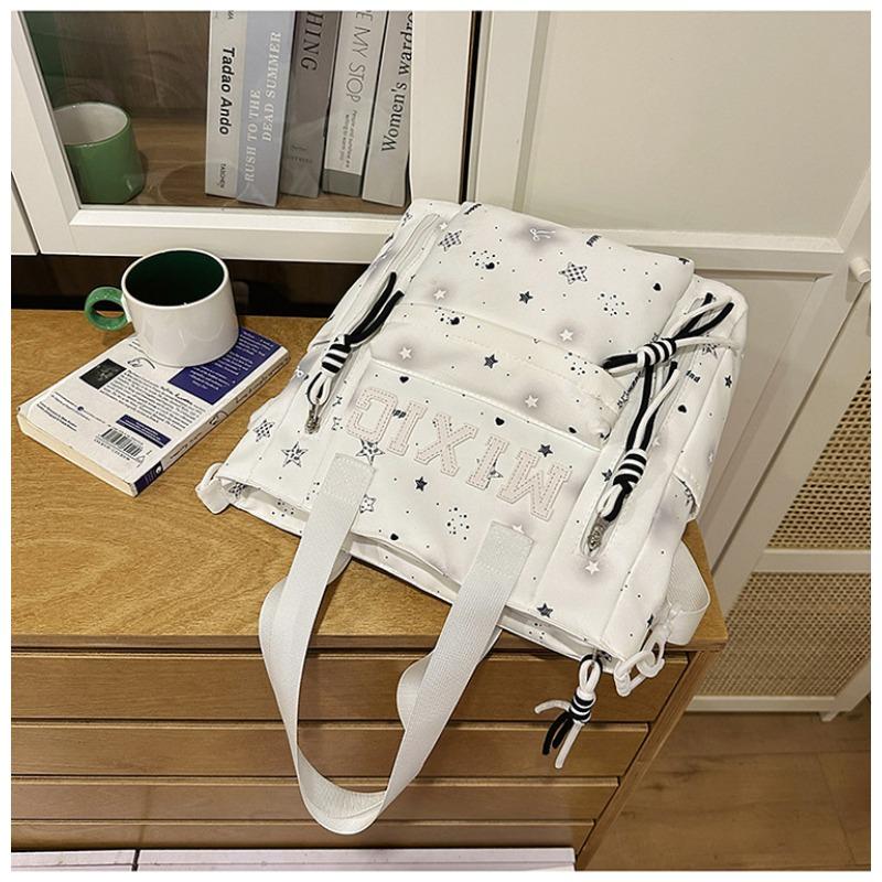 School Bag Women's New Japanese Ins High Value, Fresh and Sweet Star Make-up Bag, Light and Large-capacity Backpack