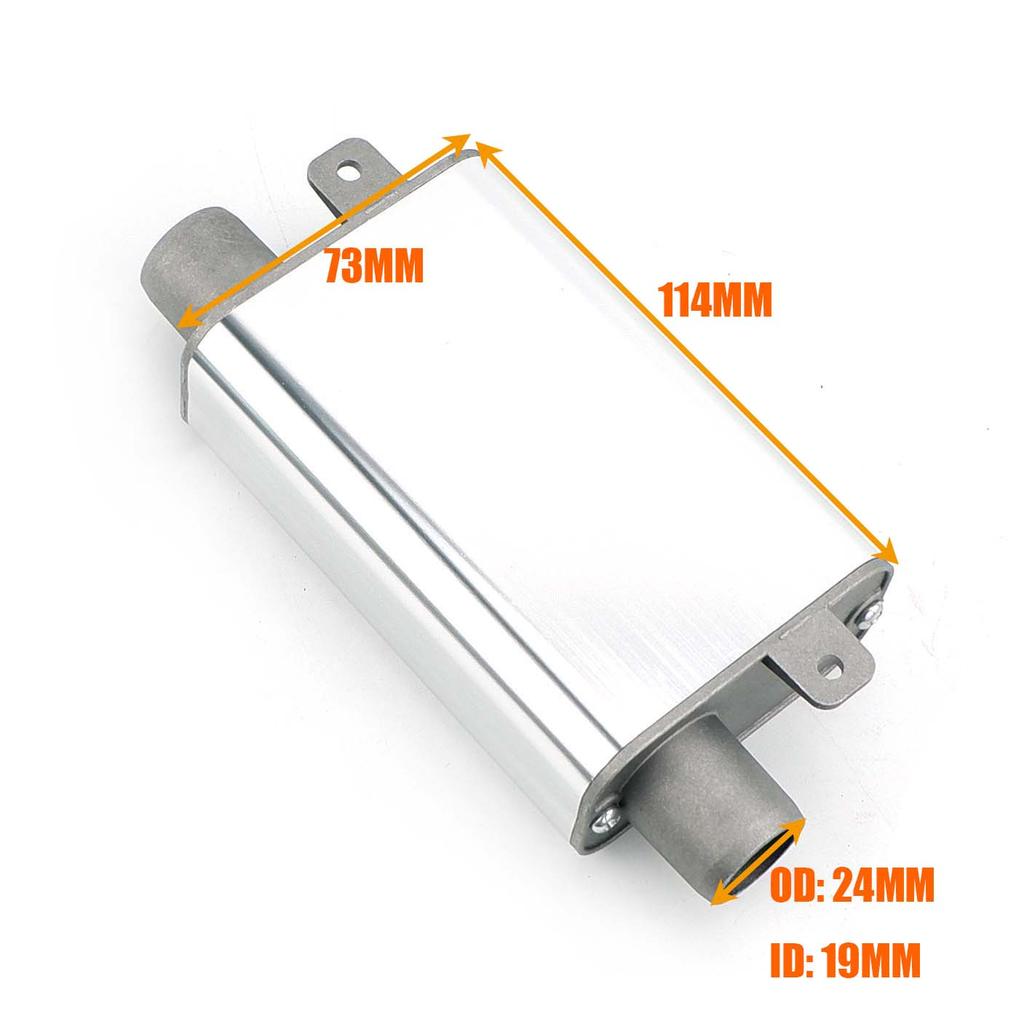 S Upgraded Silencer & 150cm Air Diesel Parking Heater Stainless Steel Exhaust Pipe Tube Gas Vent Hose For Car Truck Silver