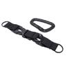 Plastic Carabiner D Ring Keychain Molle Webbing Gear Clip for Camping Hiking FishingBlack