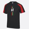 T-shirt de Football Mode Drapeau de la Palestine Tendance Été Manches Courtes National Impression 3D Maillot de Sport T-shirts Séchage Rapide Respirant Hauts