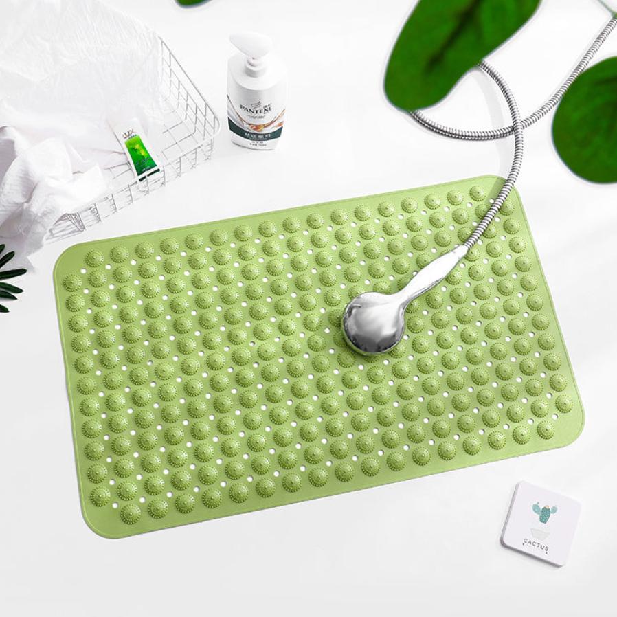 Odorless Bathroom Non-slip Mat Bath Shower Large Suction Cup Massage Foot Pad Sanitary Interval Water Floor Mat