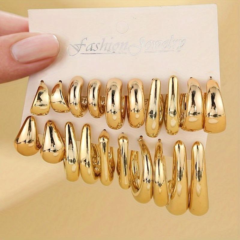 1 комплект серег-капель C-образной формы для женщин, новые, простота, креативность, индивидуальность, дизайн в виде бобов, ювелирный аксессуар