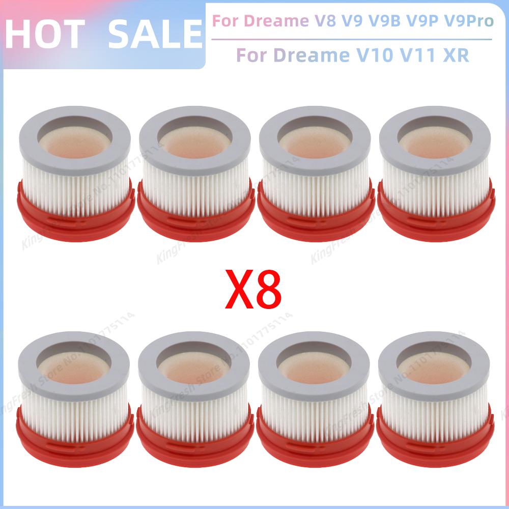 Fit For Dreame V9 V10 V11 V8 V9B V9P V9Pro XR Wireless Handheld Vacuum Cleaner Parts Main Roller Mites Removal Brush HEPA Filter