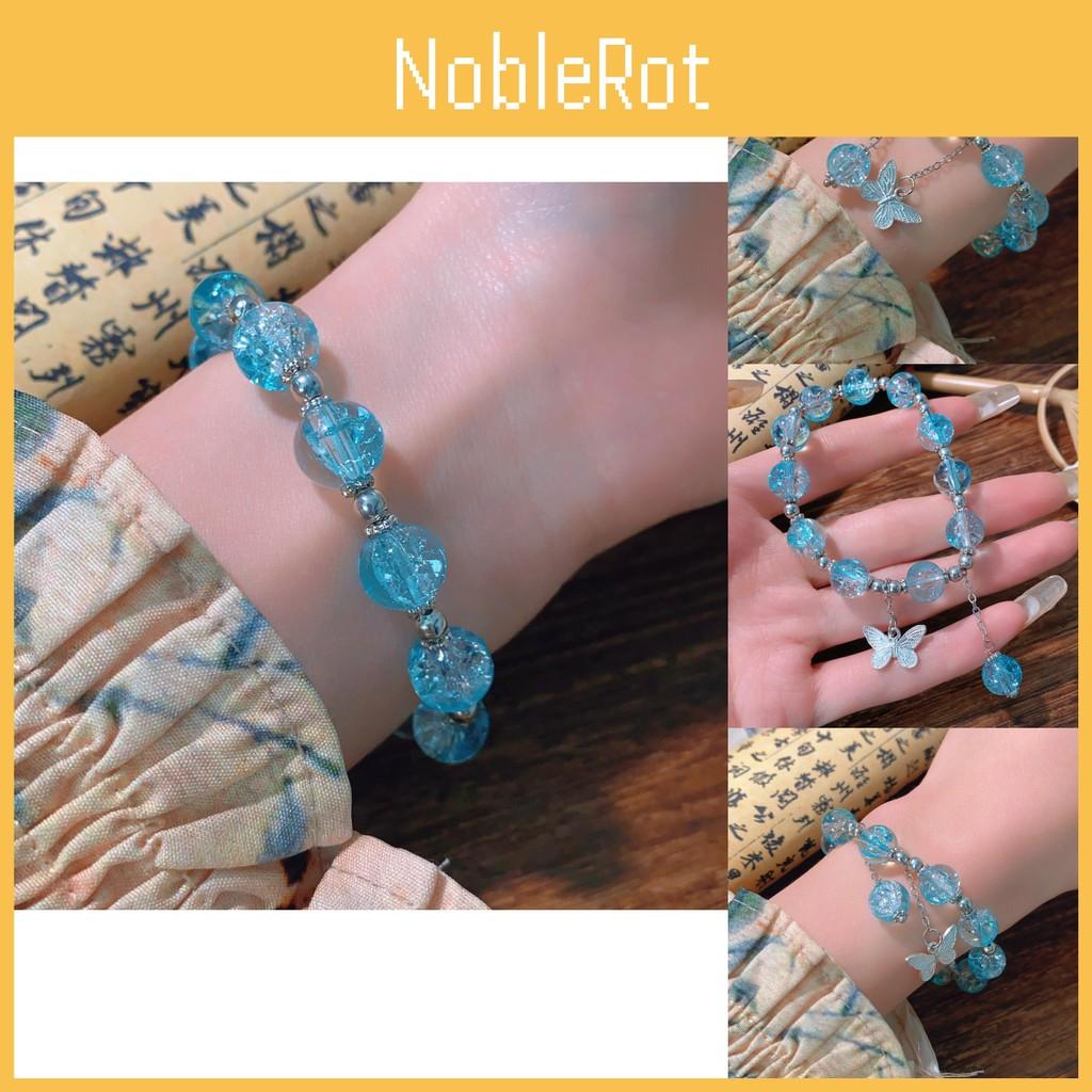 2024 Chic Summer Ice Crack Glazed Butterfly Bracelet Unisex Design Geometric