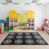 Yousheng Kids Playmat Rug 120x160cm Nursery Colorful Checkered Rug with Anti-Slip Backing Classroom Seating Area Carpet for Art Room Playroom