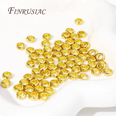18K Gold Plated/Rhodium Irregular Spacer Beads,Separator For Beads,Metal Bracelet Beads DIY Jewelry Making Accessories