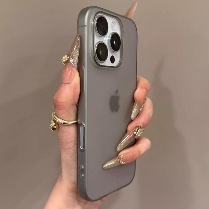 0.8MM Ultra Thin Matte Soft Silicone TPU Phone Case for iPhone 16 15 14 Plus 13 12 11 Pro Max Clear Translucent Candy Cover
