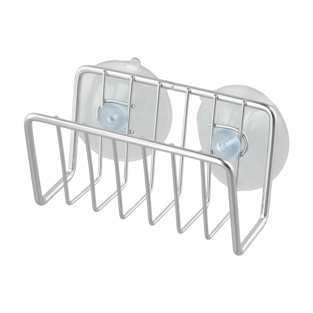 Soporte Metálico para Esponjas Soporte para Esponjas de Fregadero Hierro/Acero Inoxidable Resistente a la Corrosión