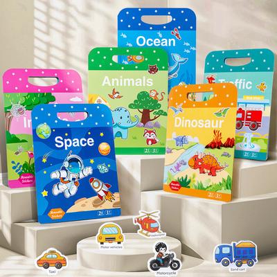Quiet Book DIY Stickers Book Bubble Stickers Jelly Stickers Toys Tear-and-Grow Books Children's Paintings Busy Books