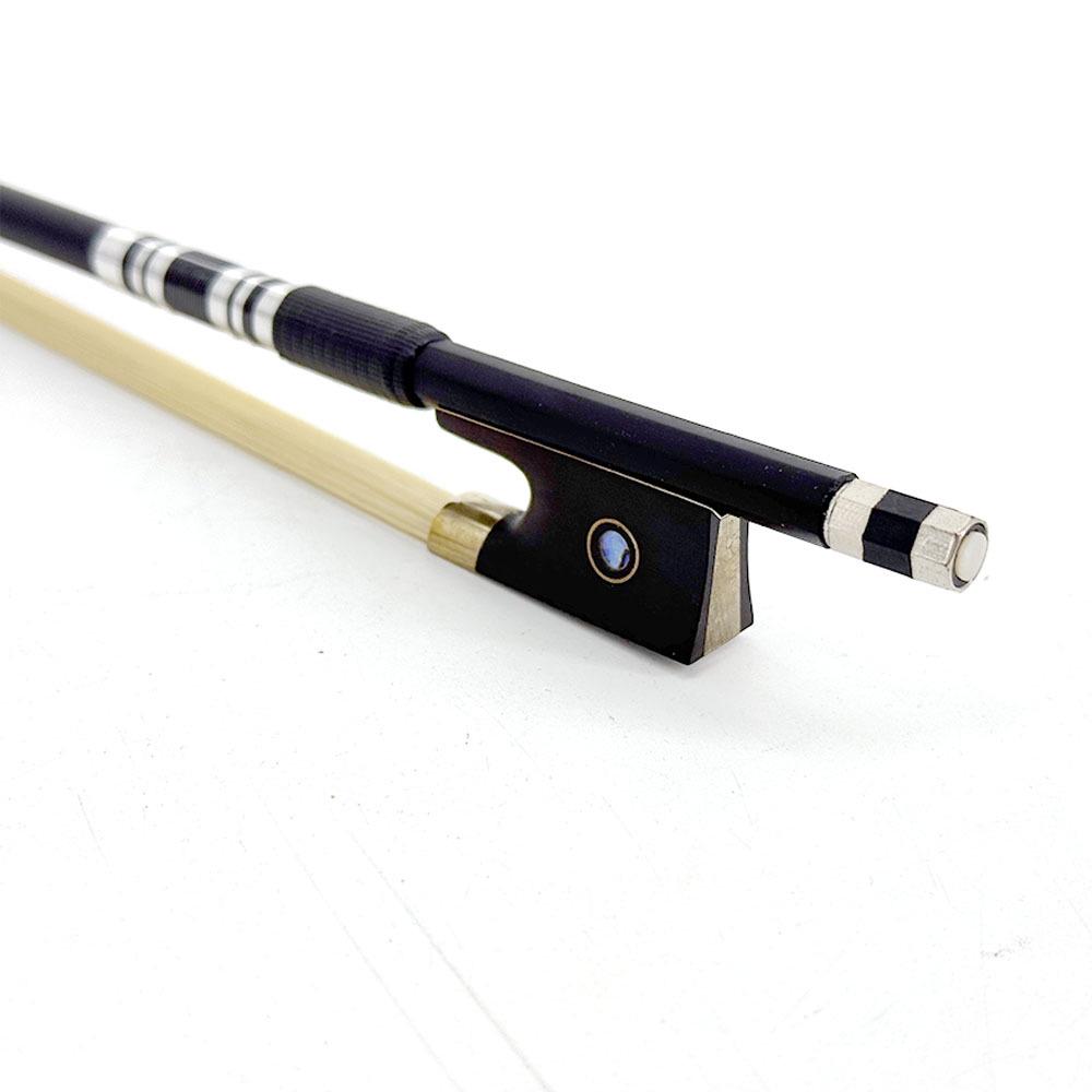 Black Carbon Fiber Violin Bow - Durable and Resilient Design