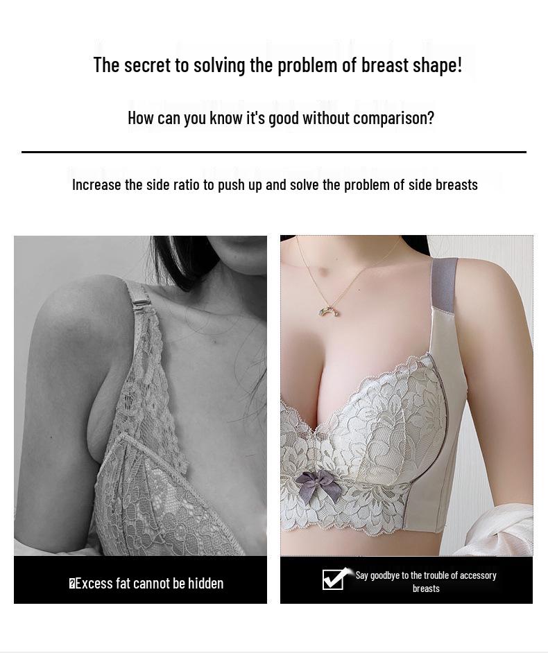 Women's Push-Up Shaping Bra: Enhancer, Side Support, Anti-Spillage, Extra Thick Lift