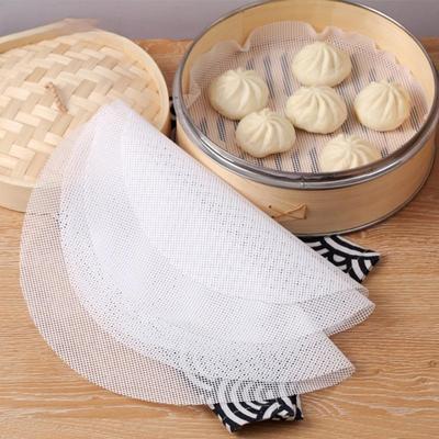 Non-stick Steamer Mat Dim Sum Tool Food Grade Silicone Reusable Restaurant Kitchen Mat Steamer Mat Kitchen Cooking Accessories
