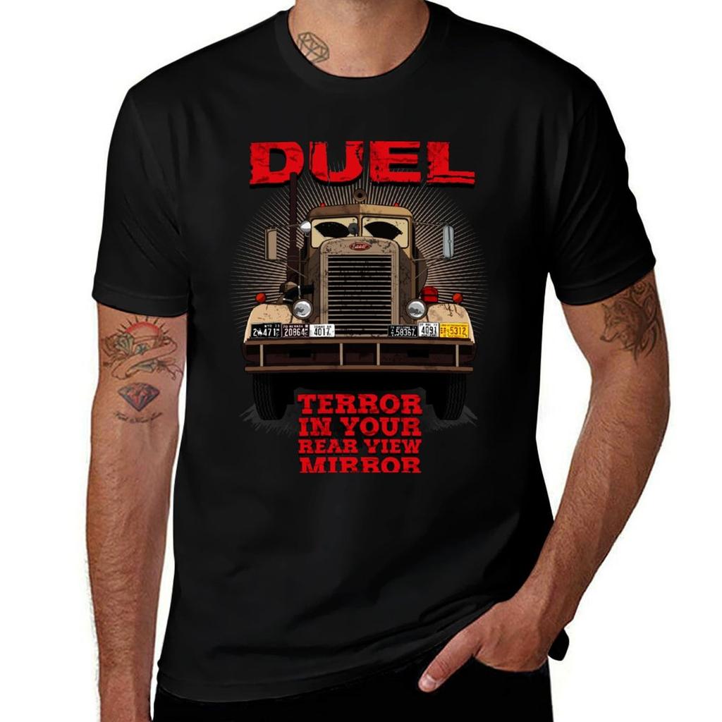Duel Peterbilt TShirt Summer Tops Custom Shirt Aesthetic Clothes Oversized T Shirt Unisex
