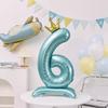 42inch 0-9 Blue,Pink Crown Number Balloons Princess Theme Happy Birthday Party Kids Adult Baby Shower Globos Anniversary Decor 5