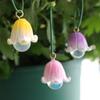 Beautifully Crafted Flower 9Pieces Quality Resin Orchids Garden Stakes Decorations for Indoor Outdoor Decoration