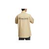 Adidas Letter Print Single-Breasted Short Sleeve Shirt Men Tops Khaki HZ7032