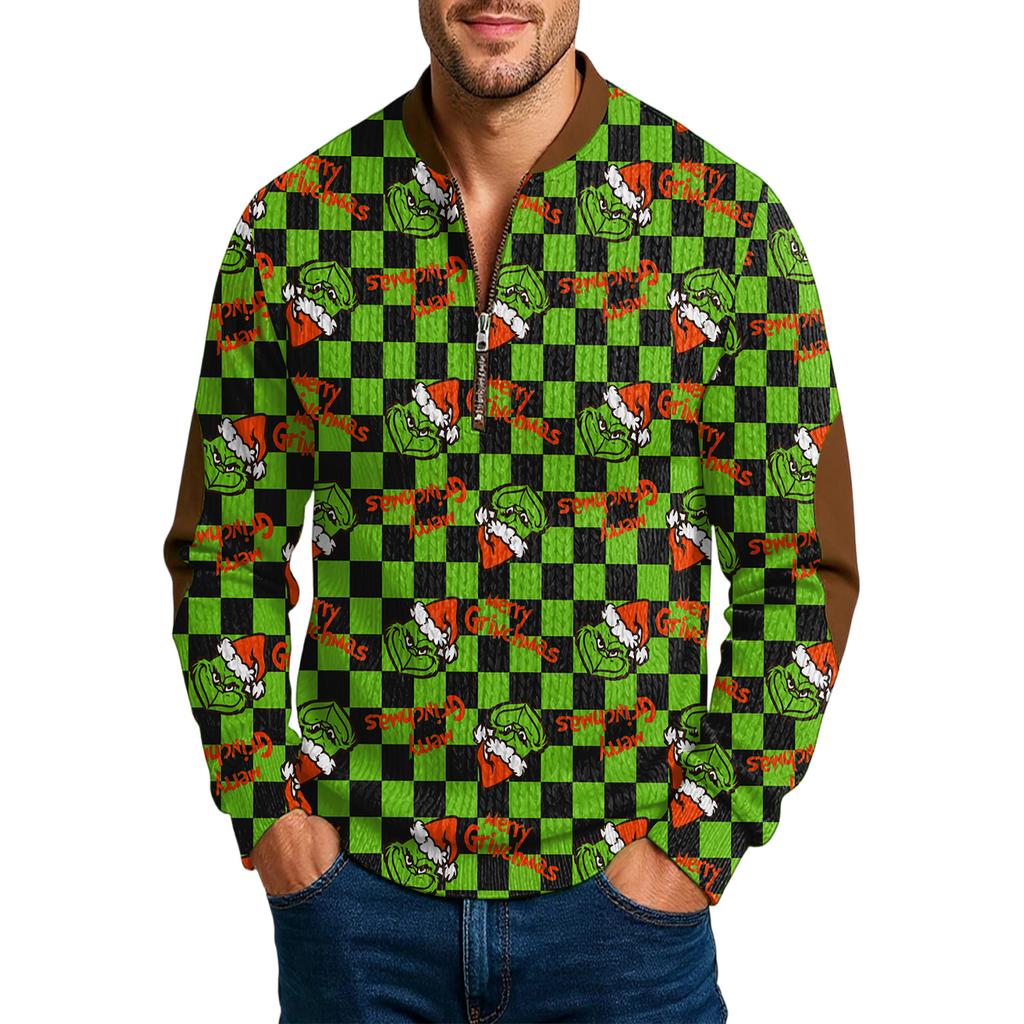 Men'S Outdoor Zipper Long Sleeved Sportswear Casual Sweatshirt