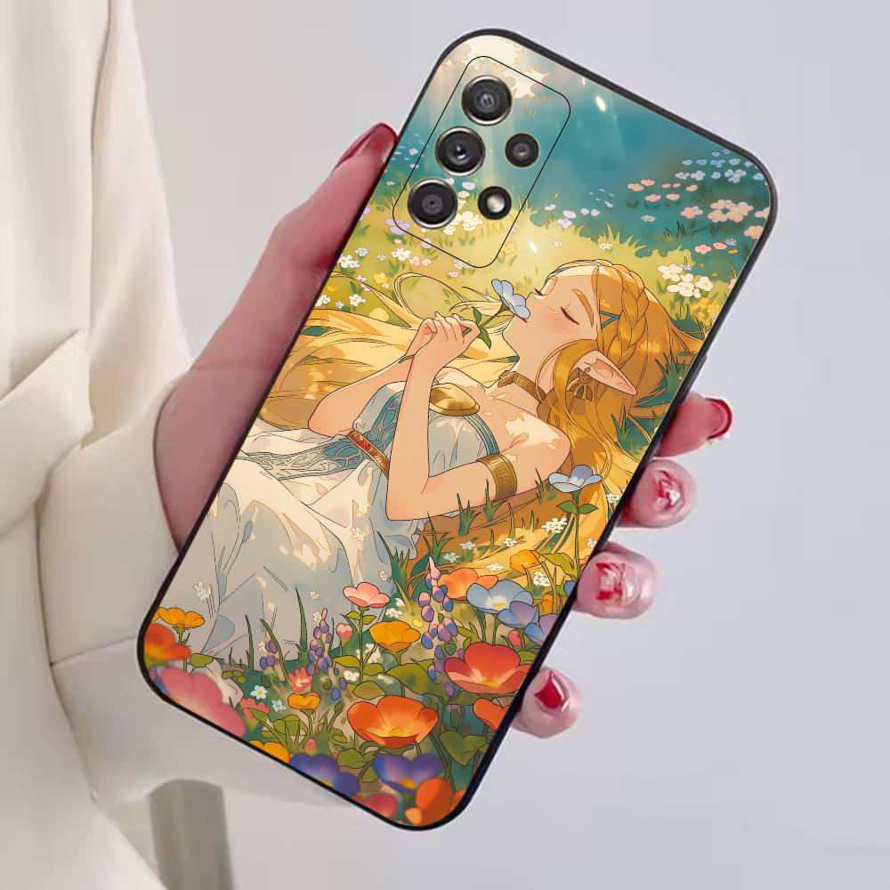 Game The Legend of Z-Zelda Princess Phone Case Black Silicone Soft For Samsung S25,S24,S21,S22,S23,S30,Ultra,S20,Plus,Fe,Lite