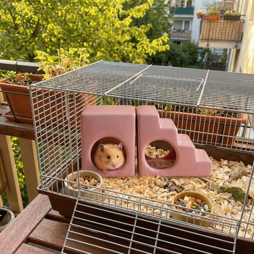 Smooth Hamster House Cooling Small Pet Climbing Ladder Pet Accessories Cooling Nest for Guinea Pig