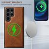 EUCAGR Luxury Magsafe Magnetic Wallet Leather Phone Case For Samsung S24 S23 S22 Plus Ultra Note 20 Ultra Card Holder Cover