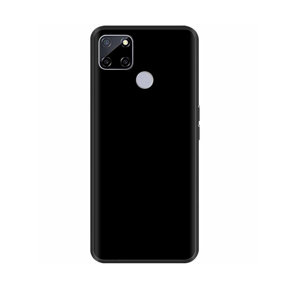For Realme C25 Case C25s Soft Cute Cover for OPPO Realme C25Y C21Y Silicone Black TPU Phone Case For OPPO Realme C21 Flower Capa