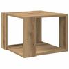 VidaXL Table basse chêne artisanal 40x40x30 cm bois d'ingénierie, table d'appoint, table de salon, table latérale, bout de 856495