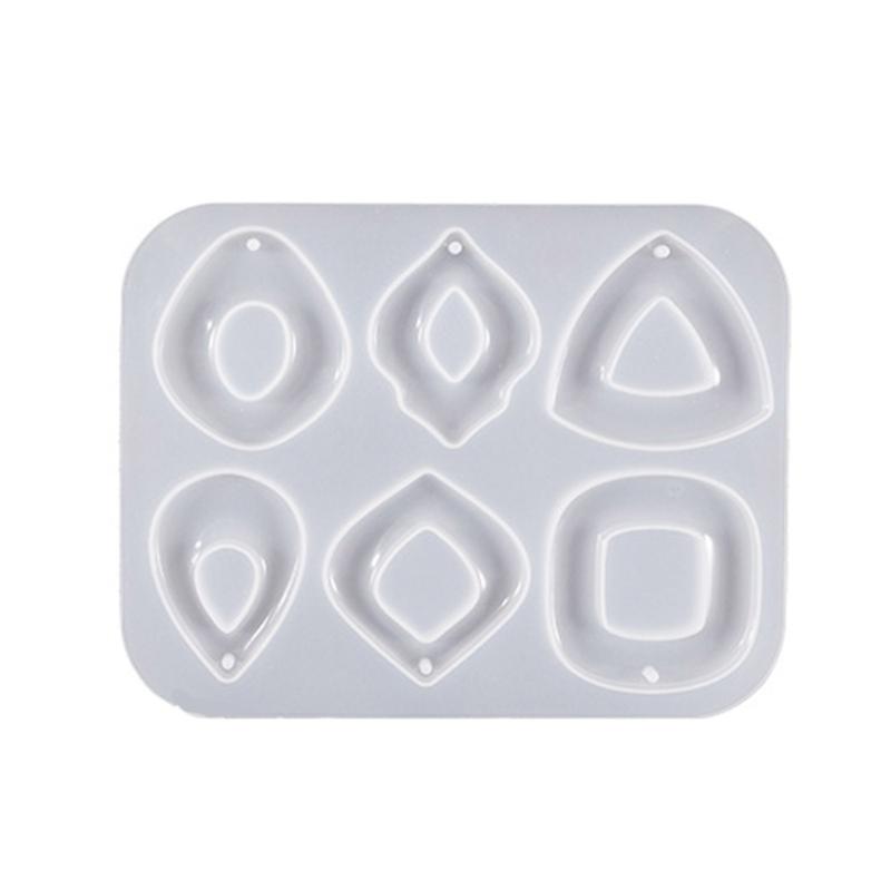 Versatile Epoxy Resin Mold for Necklace Key Chain Pendants Trendy Round and Geometric Shaped Accessories Making Moulds