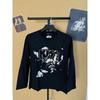 D2 American High Street Band Graphic T-Shirt Unisex Casual Basic Black Crewneck Short Sleeve
