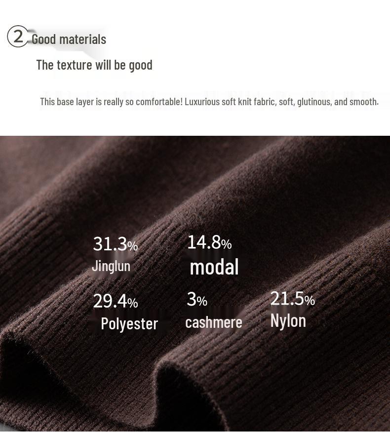 2025 Men's Casual Plus Size Round Neck Knit Sweater - Loose, Warm, Autumn/Winter Edition.