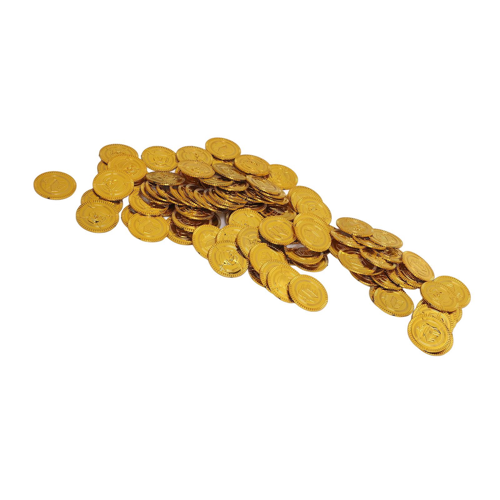 

100 шт. набор монет сокровищ с высокой детализацией имитации пластиковых игрушечных реквизитов для настольных игр