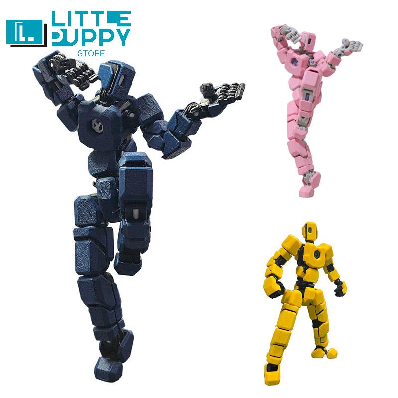 Multi-Jointed Movable Robot Action Figures, Fully Articulated Poseable Anime Figure Desktop Display Decor Collectible Toy Statue