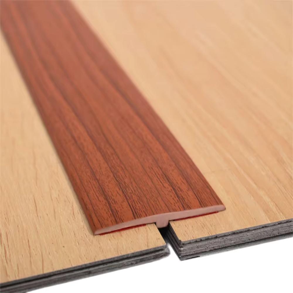1pc 118.11inX1.97in NEW Carpet To Tile Floor Transition Strip Self Adhesive T-Molding Threshold Cover Household Wood Grain