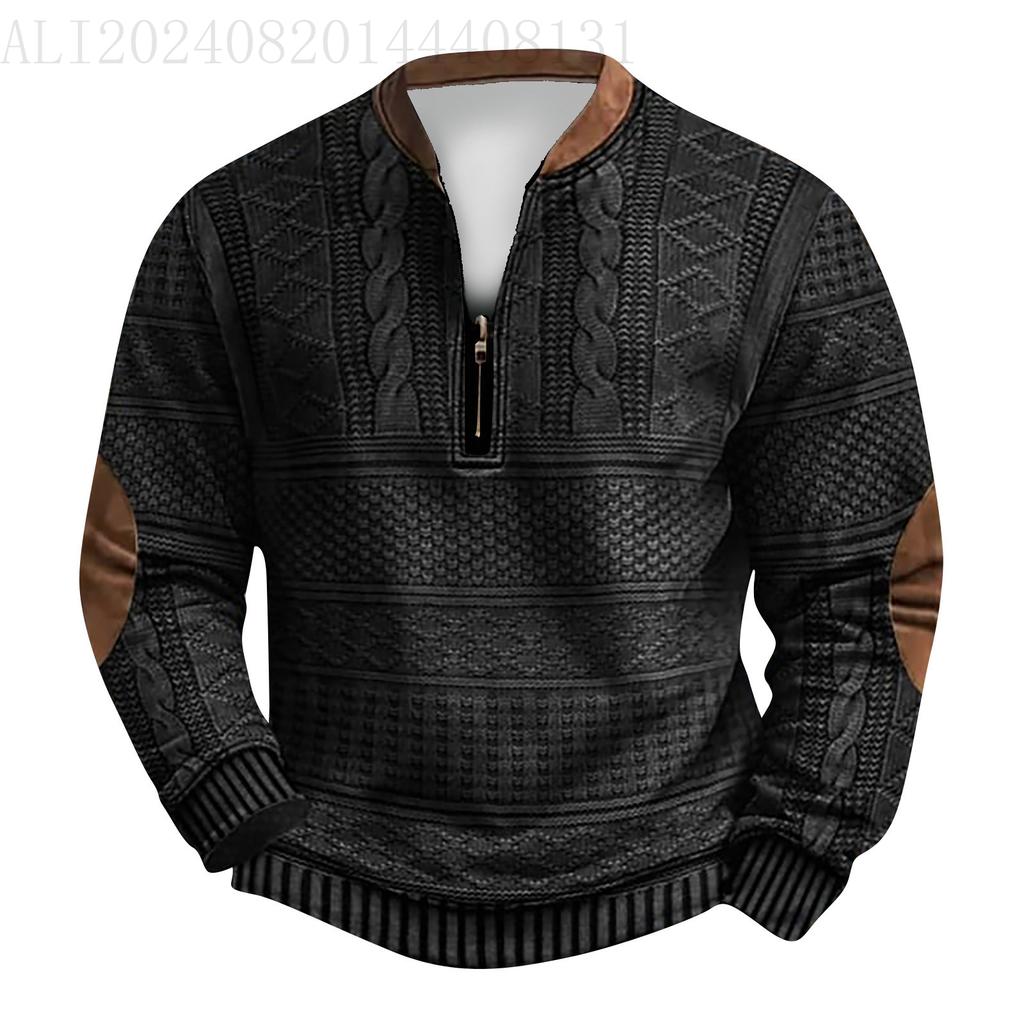 Lässiges Retro-Sweatshirt mit Farbverlauf für Herren