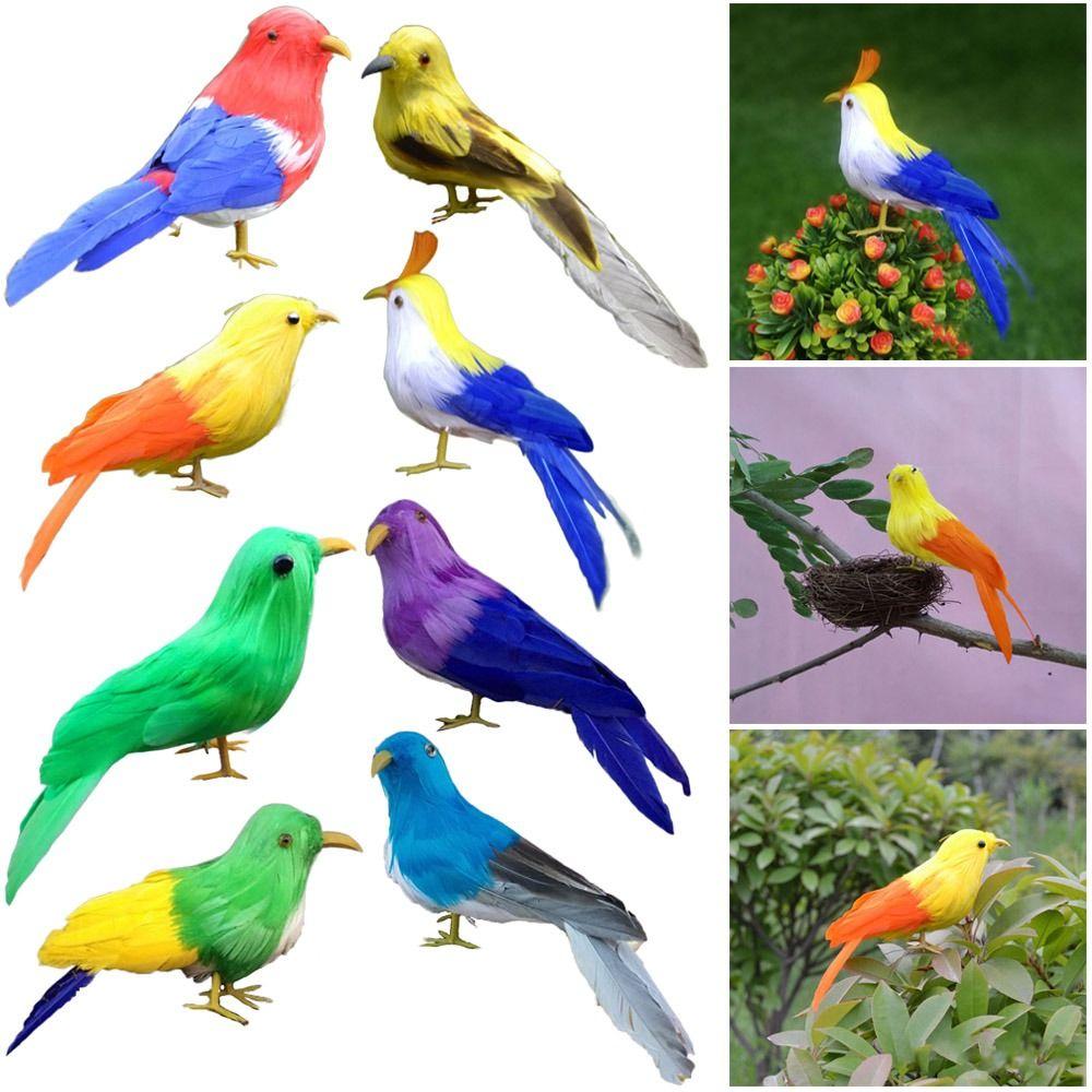 

Ремесло моделирование попугай многоцветная искусственная птица креативная модель птицы из искусственного пера универсальная
