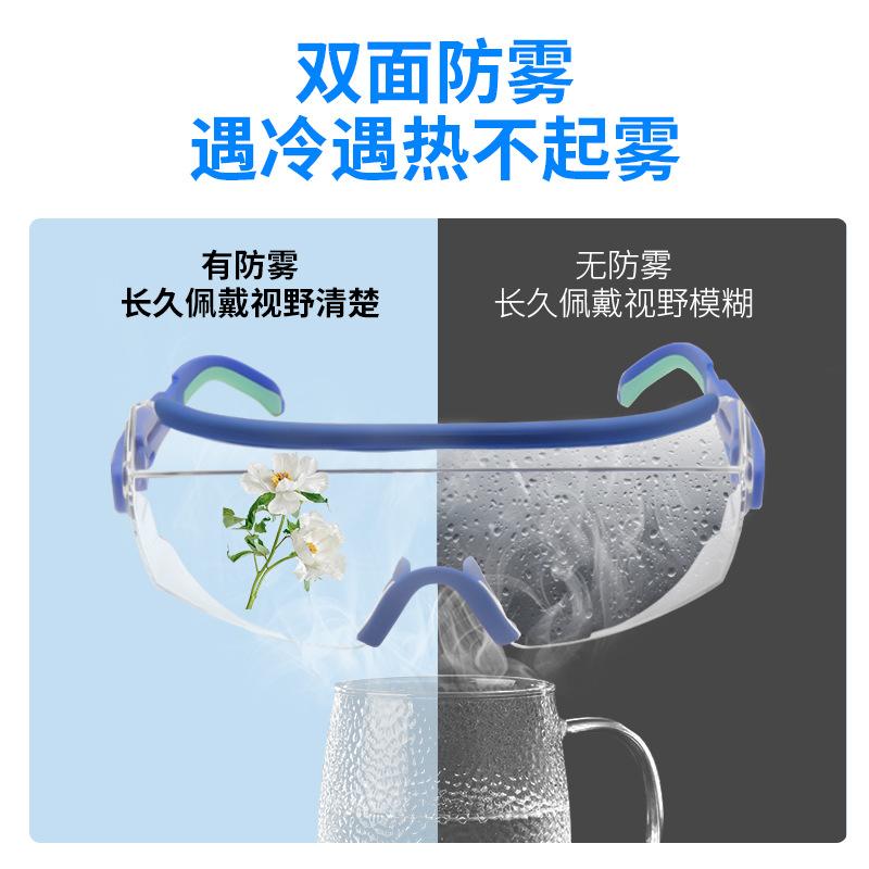 Impact-resistant industrial high-definition transparent protective glasses UV UV protective goggles, wind and sand protection, laboratory protective Khaki-colored goggles uv4