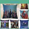 Colorful Decorative Cartoon Cushions 45x45cm With Premium Linen Cover And Pp Cotton