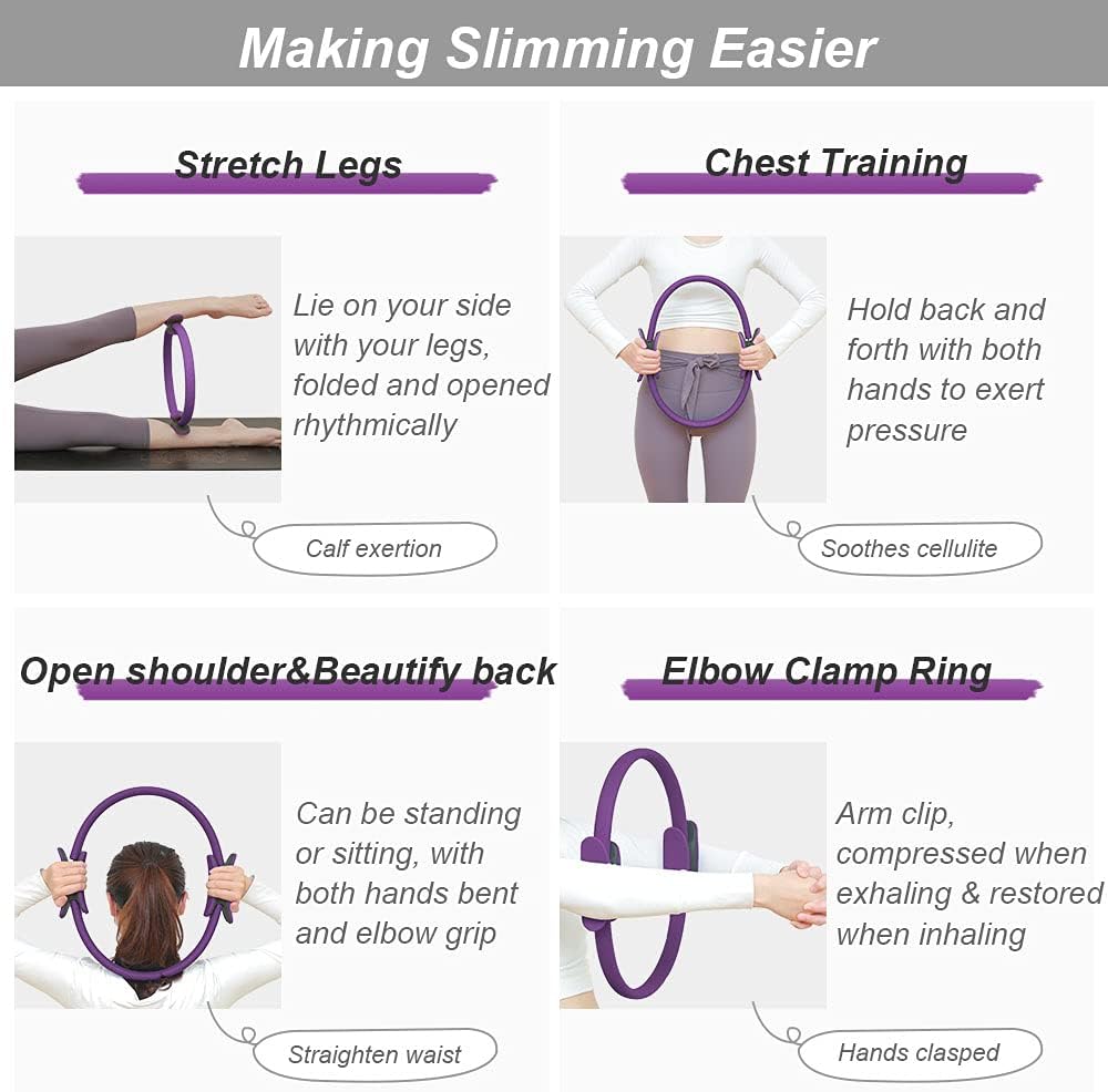 Yoga Pilates Circle Yoga Resistance Ring Sports Fitness Shaping Circle Pelvic Floor Muscle Exercise Home Exercise Accessories