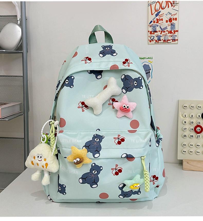 Trendy New Pink And Blue Casual Backpack For School With Adorable Prints And Spacious Design