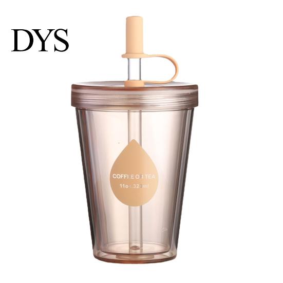 Break Resistant Plastic Tumbler Drinking Straw Cup, Portable Leak-proof PC Water Bottle, Durable Leak Proof Bottle for Students Anti-fall And