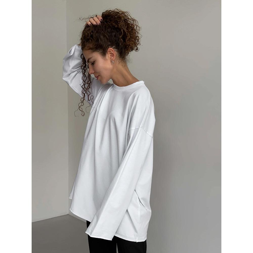 Hirsionsan Basic O-neck 100% Cotton T Shirt Women Loose Oversized Pullover Chic Cusual Tees Female Tops Girl Clothing