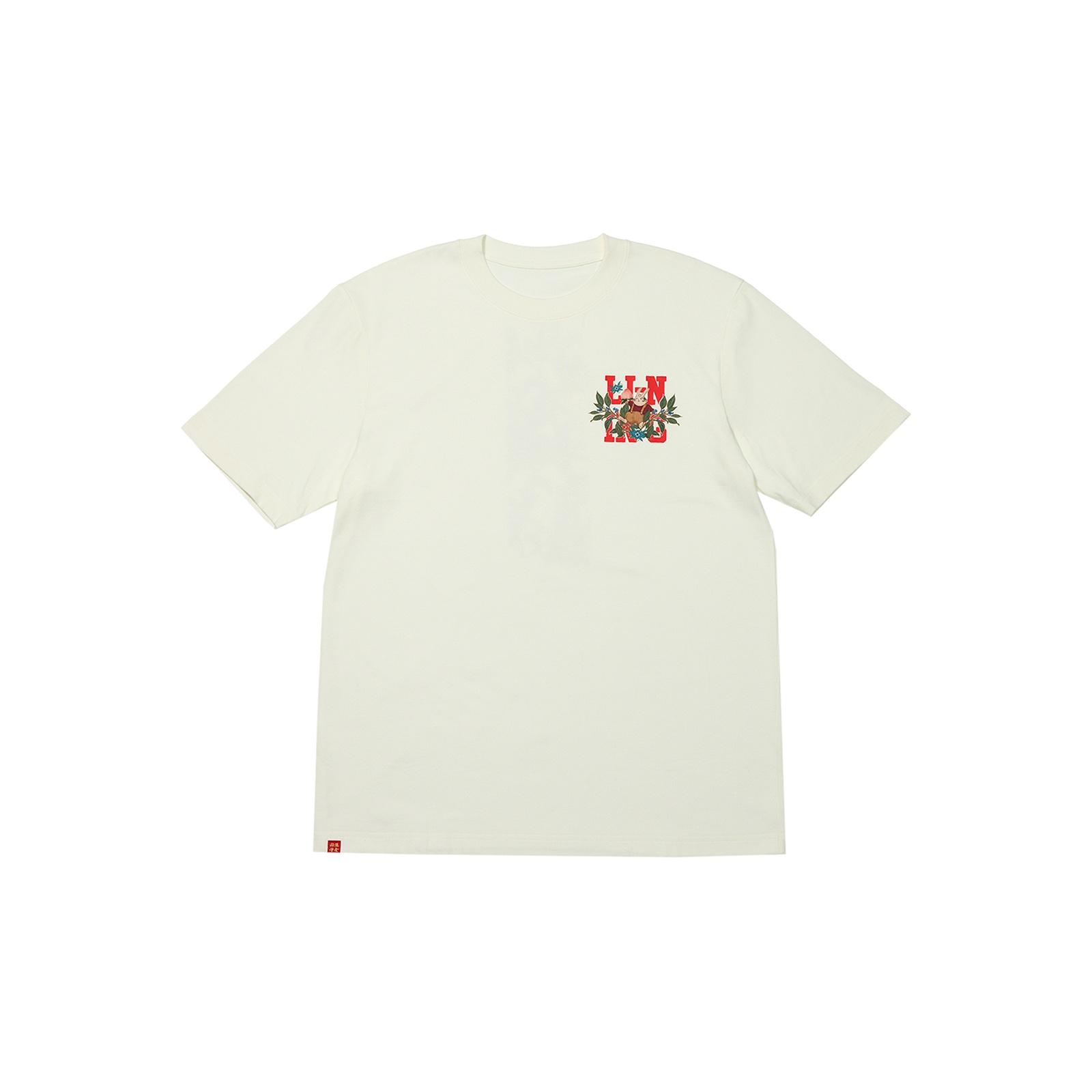 Li-Ning Rijindoujin Cartoon Graphic T-shirt Beige Men s AHST001-1 XXL