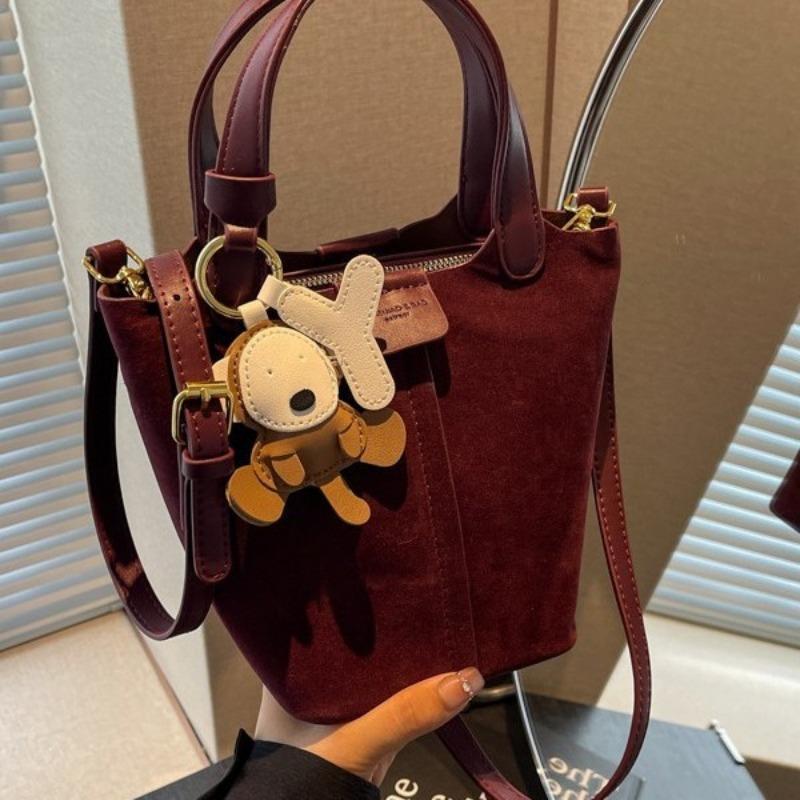 Niche Design Handbag, Small Carrying Bag, Vegetable Basket, Laid-back Style Bucket Bag