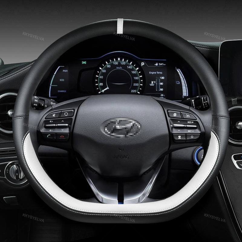 Pro Hyundai ioniq 2016 2017 2018 2022 Auto Potah volantu D Shape PU kůže Auto příslušenství