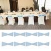 10Pcs Chair Back Flower Elastic Wrinkle-Resistant Chair Cover No-tie Chair Back Sleeve Hotels Weddings Decor