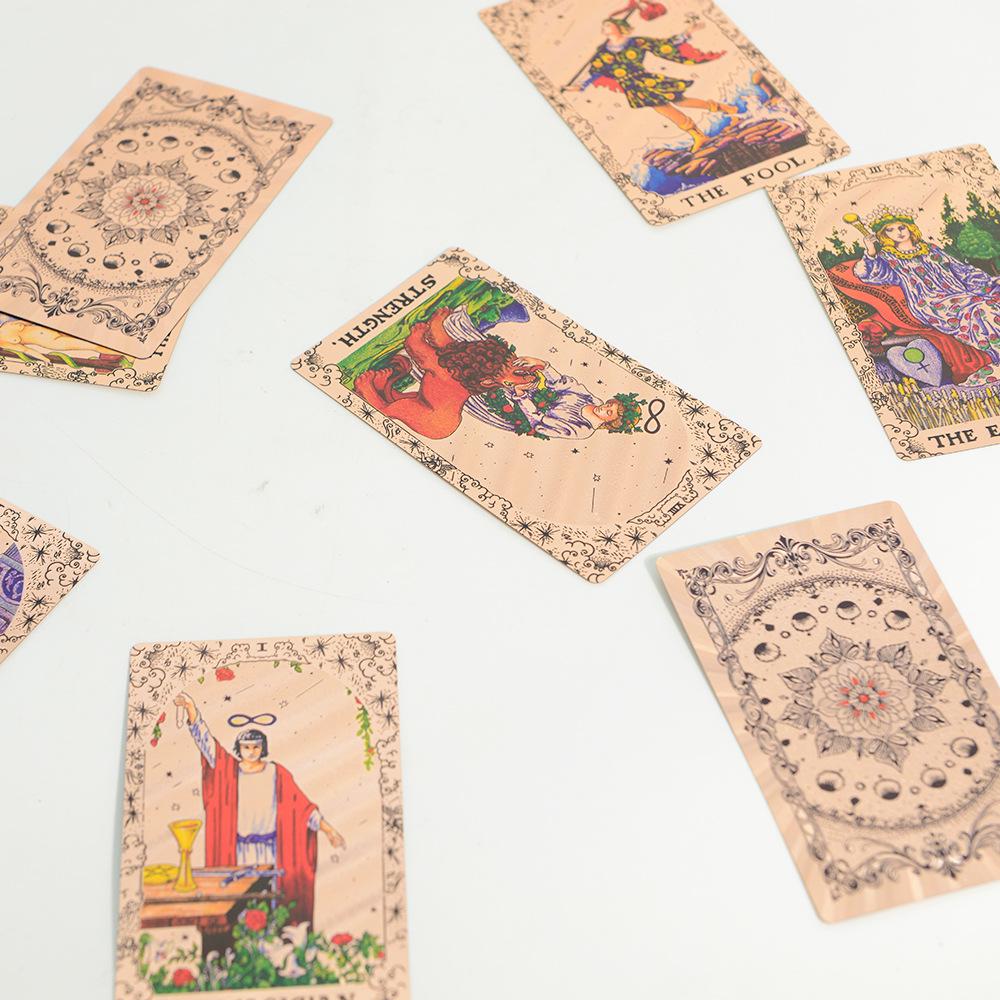78 Roze Goud Tarotkaarten - Waterdicht Rider-Waite Deck