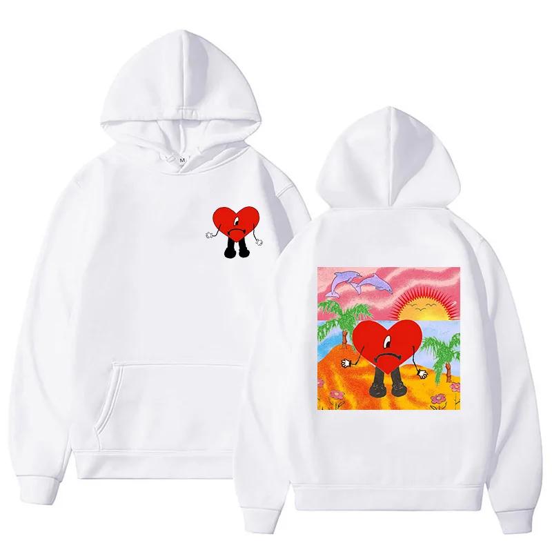 2025Bad Bunny Hoodies Men Women UN VERANO SIN TI Music Album Print Long Sleeve Pullover Popular Streetwear Unisex Tracksuit