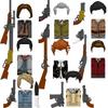 Medieval Military Figures Octopus Sea Demon Knights Building Blocks Weapons Accessories Sword Temple Spear Shield MOC MINiBricks