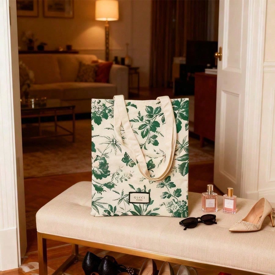 Vintage-style canvas handbag, versatile messenger bag, everyday casual handbag GUCCI-GIFT-91