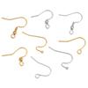 20pcs Never Fade Stainless Steel Earrings Hooks Clasps Bulk PVD Anti Allergy Earring Making Supplies For Diy Jewelry Findings
